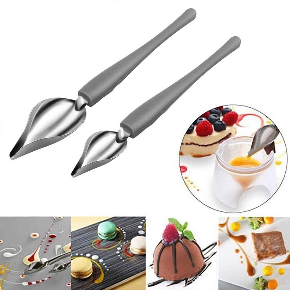 Kitchen Baking Drawing - ช้อนเหล็กสำหรับวาดภาพ ช้อนสำหรับทาซอส ดินสอวาดภาพศิลปะ ดินสอออกแบบ วาลอน ช้อนซอส