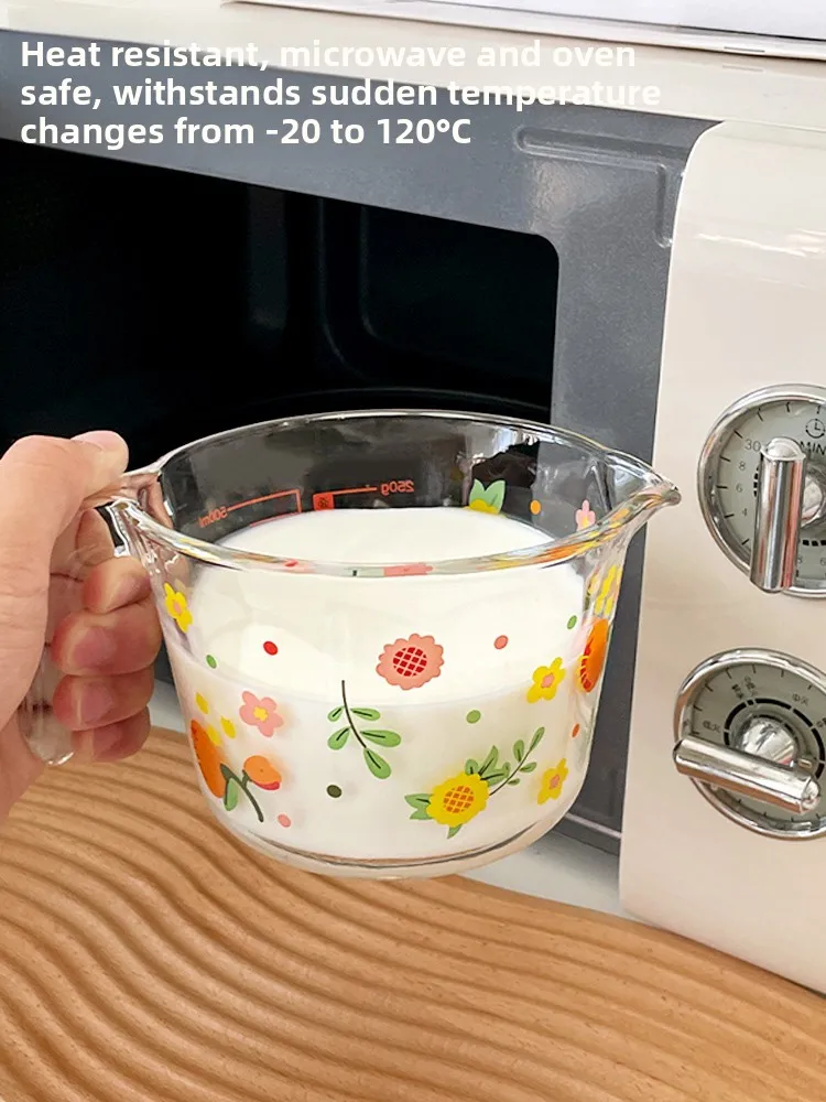 Kitchen Baking Scale - แก้วทนความร้อน ถ้วยตวงขนาดใหญ่ ถ้วยตีไข่ ถ้วยสำหรับอาหารเช้า ใช้กับไมโครเวฟได้ ถ้วยตวงนม