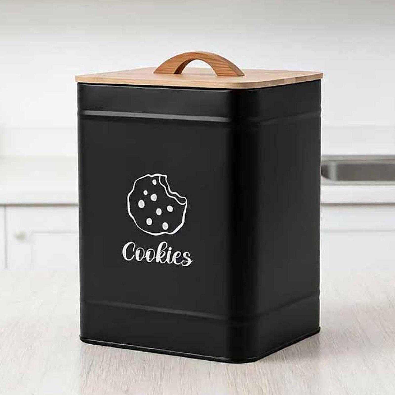 Kitchen Baking Pantry - กระป๋องเก็บคุกกี้ กล่องเก็บของในครัวแบบมีฝาปิด กระป๋องเก็บบิสกิต กล่องเก็บของสำหรับทำขนม กล่องจัดระเบียบอย่างดีสำหรับขนมหวาน ของแห้ง