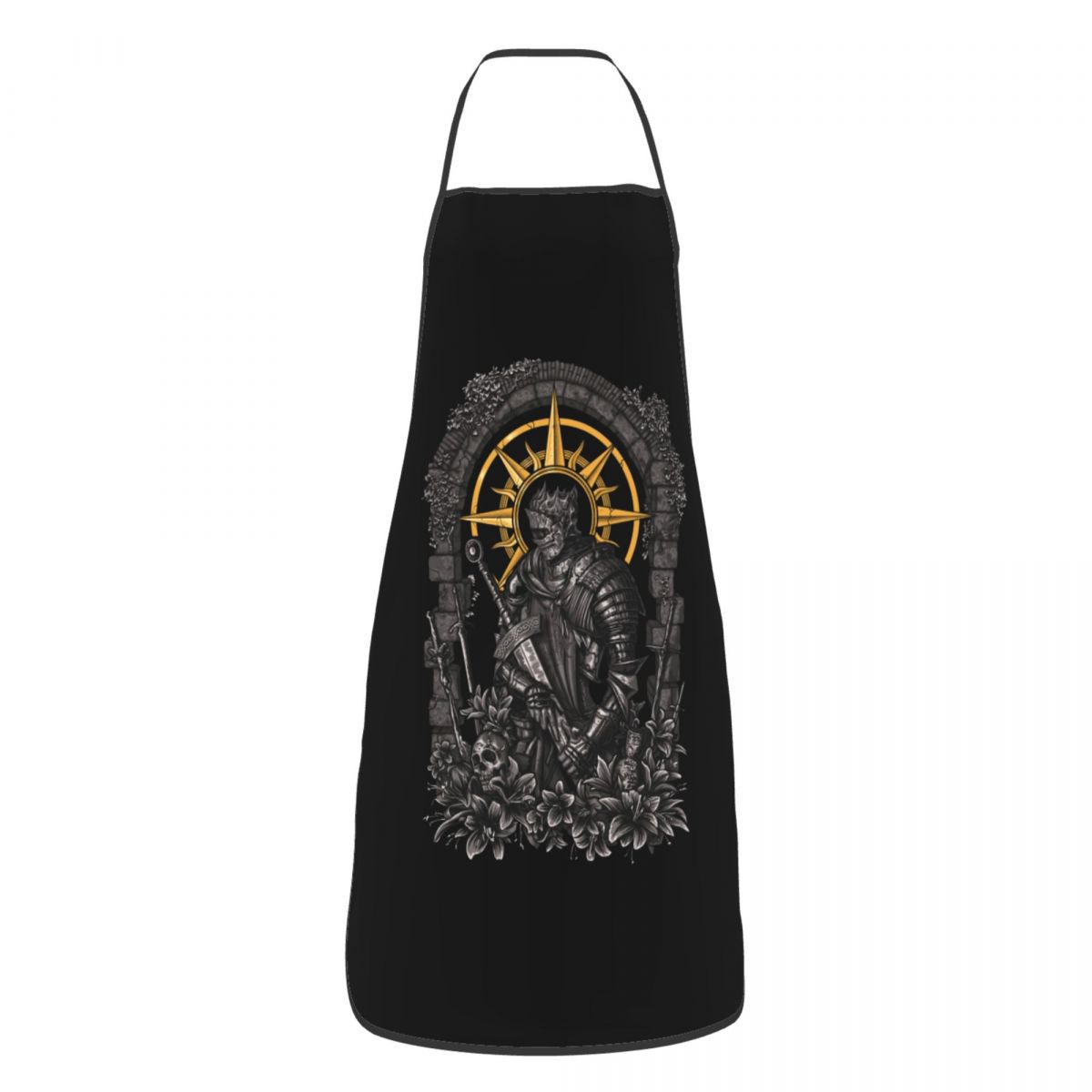 Kitchen Baking Game - ผ้ากันเปื้อนทำอาหารสำหรับผู้ชายและผู้หญิง ลายเกม Dark Souls เหมาะสำหรับทำครัว อบขนม