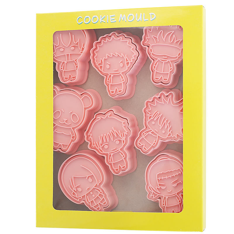 Kitchen Baking Items - แม่พิมพ์คุกกี้ลายตัวละครอนิเมะจูจุตสึไคเซ็น ริโยเม็น ซุคุนะ 8 ชิ้น สำหรับตัดขนม