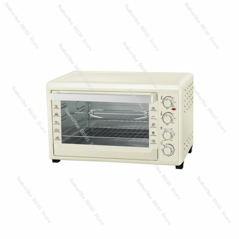 Kitchen Baking Gifts - เตาอบไฟฟ้าแบบพาความร้อน 60 ลิตร พร้อมฟังก์ชั่นย่างแบบโรตีเซอรี ควบคุมอุณหภูมิแยกส่วนบน-ล่าง เหมาะสำหรับใช้ในครัวเรือน