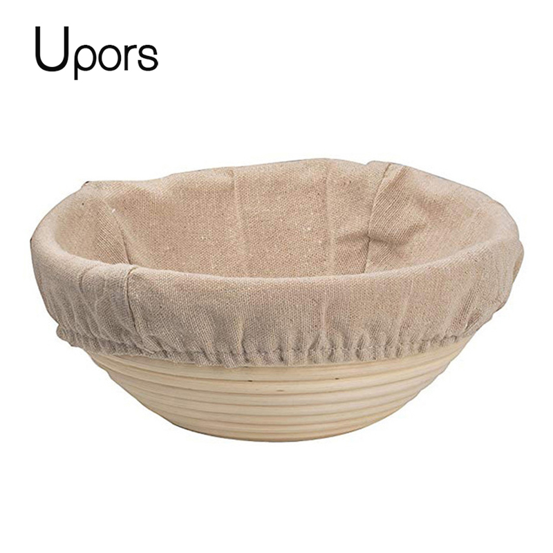 Proofing Basket Banneton - UPORS หวายขนมปัง Proofing ตะกร้าธรรมชาติรูปไข่หวายหวายแป้งหมัก Sourdough Banneton
