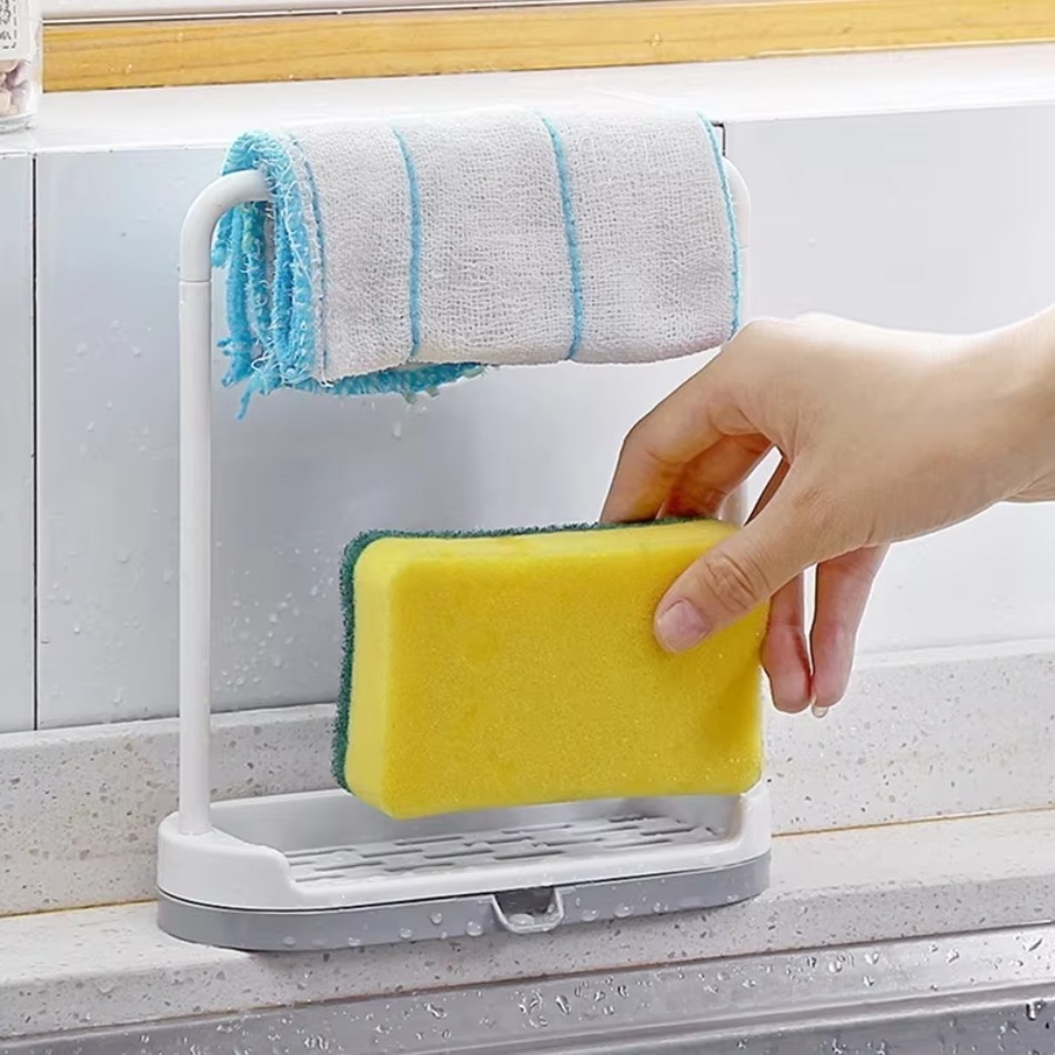 Kitchen Baking Tins - 1 ชิ้น ชั้นวางของใหม่สำหรับจัดระเบียบอ่างล้างจานในครัว ที่วางเครื่องใช้ไฟฟ้า ที่เก็บไส้กรองน้ำ ที่แขวนผ้าเช็ดจาน