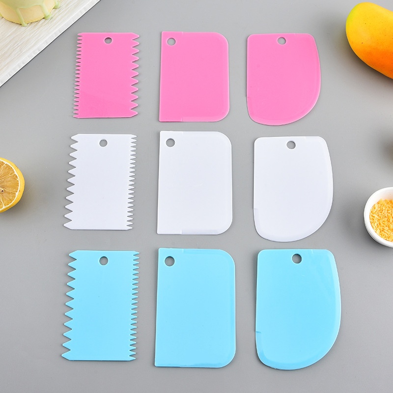 Fondant Smoother Set - ชุดอุปกรณ์ปาดครีม 3 ชิ้น/ชุด สำหรับตกแต่งเค้ก ทำขนม ตัดฟองดองท์