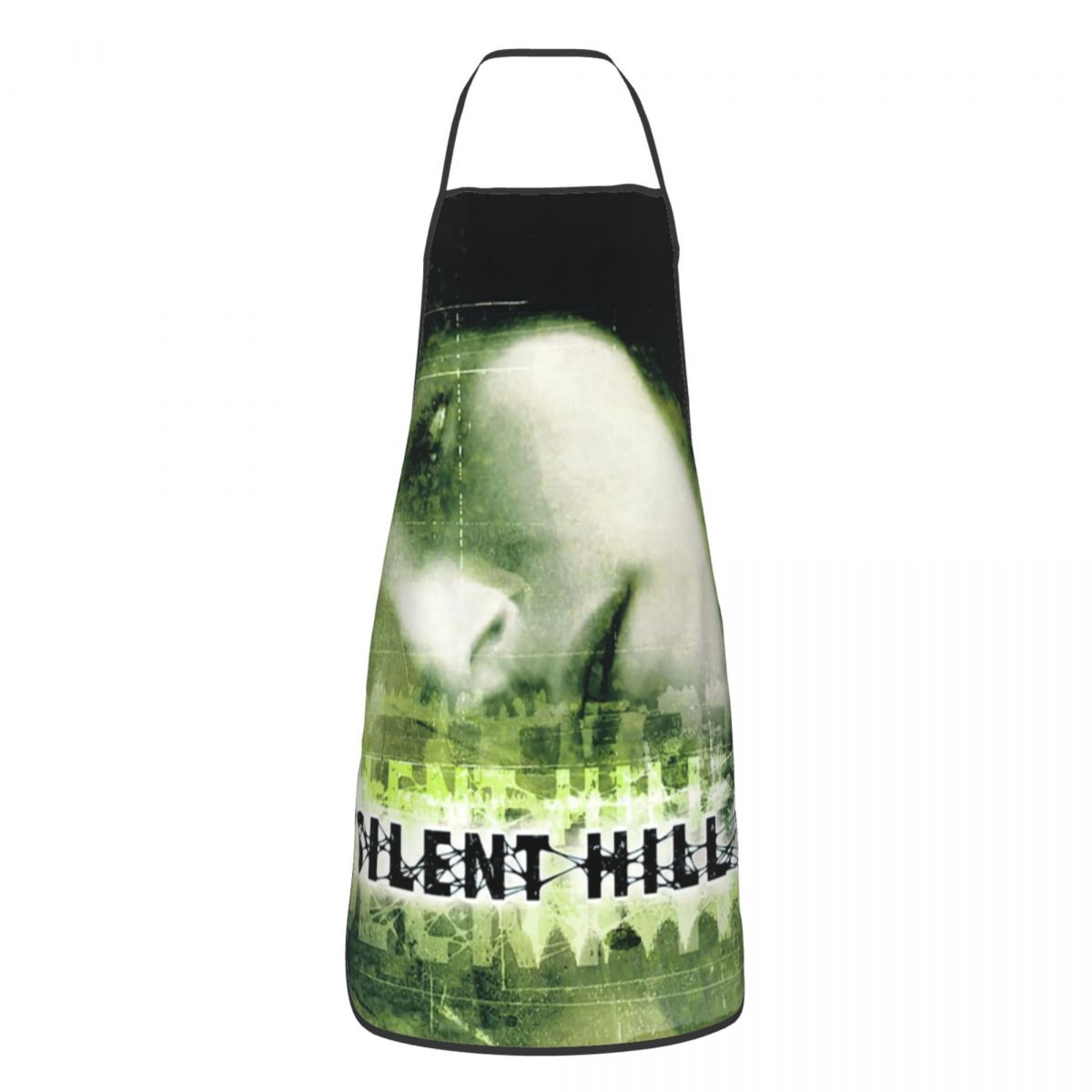 Kitchen Baking Game - ผ้ากันเปื้อนทำอาหารสำหรับผู้ชายและผู้หญิง ลายเกมสยองขวัญ Silent Hill 2 เหมาะสำหรับทำครัว