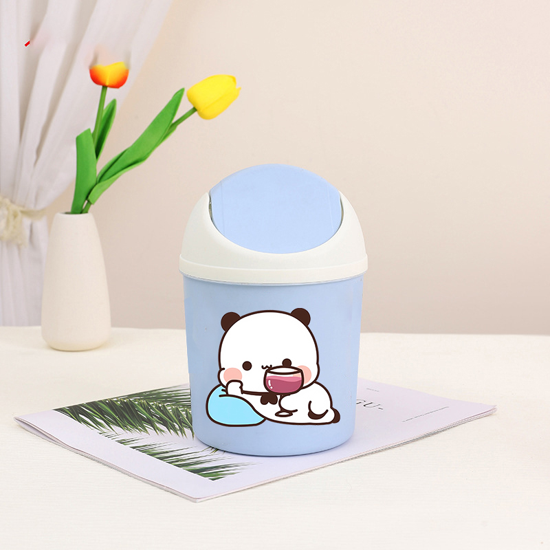 Miniature Baking Kitchen - ถังขยะตั้งโต๊ะขนาดเล็ก Bubu Dudu รุ่น Yier รูปหมีแพนด้า