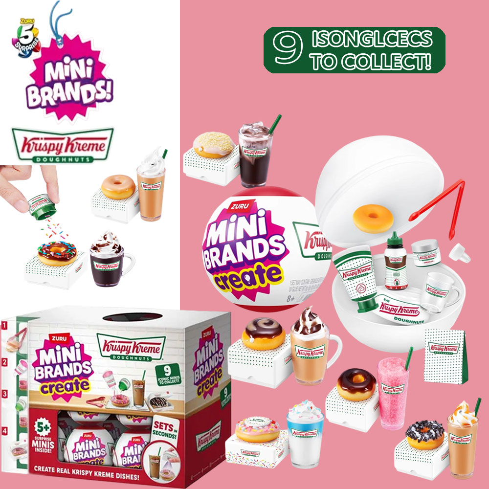 Miniature Baking Kitchen - ของเล่นซูรู มินิแบรนด์ส คริสปี้ครีม ซีรีส์ 1 กล่องสุ่มลายเซอร์ไพรส์