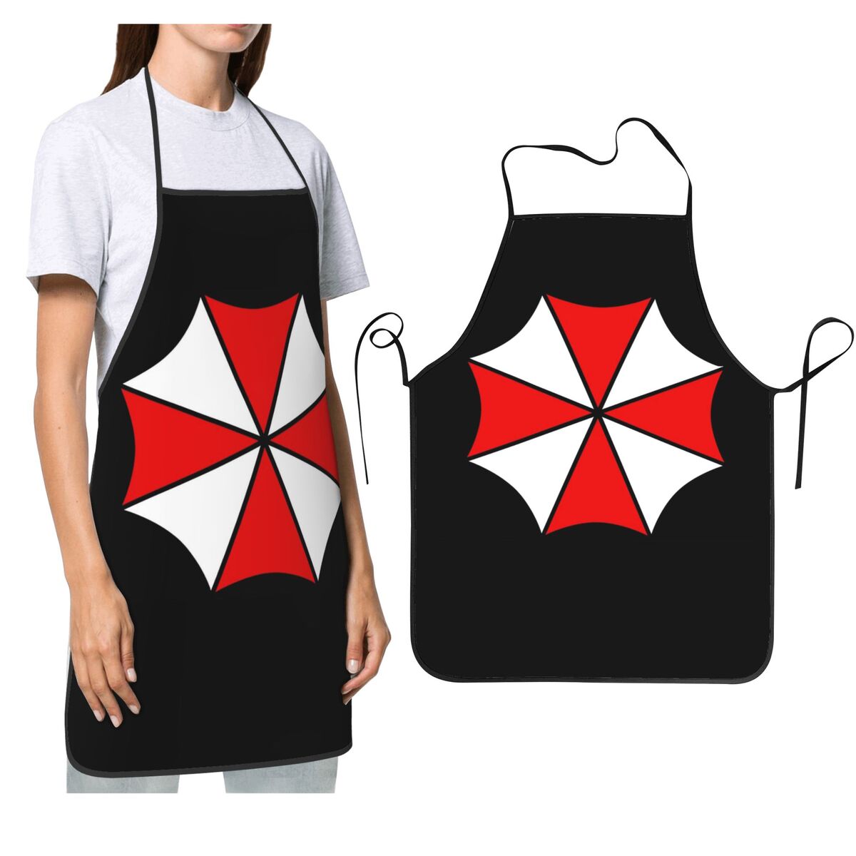 Kitchen Baking Game - ร่ม ผ้ากันเปื้อนสำหรับเชฟ ทำอาหาร อบขนม ผ้ากันเปื้อนแบบไม่มีแขน ผ้ากันเปื้อนสำหรับทำความสะอาดในครัว