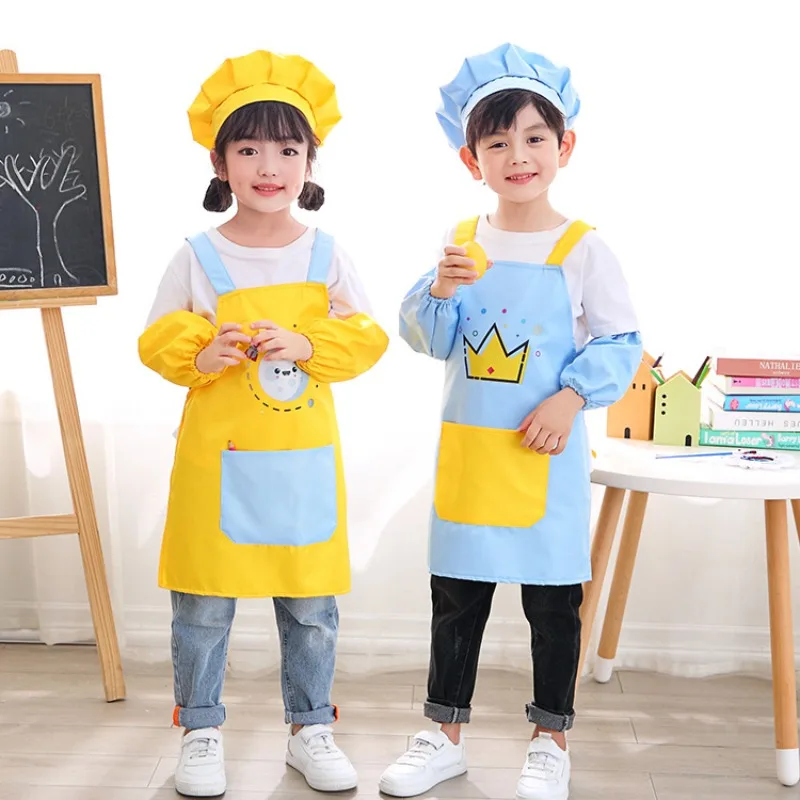 ชุดผ้ากันเปื้อนเด็ก 3 ชิ้น สำห - Kitchen Baking Drawing บทวิจารณ์และราคา