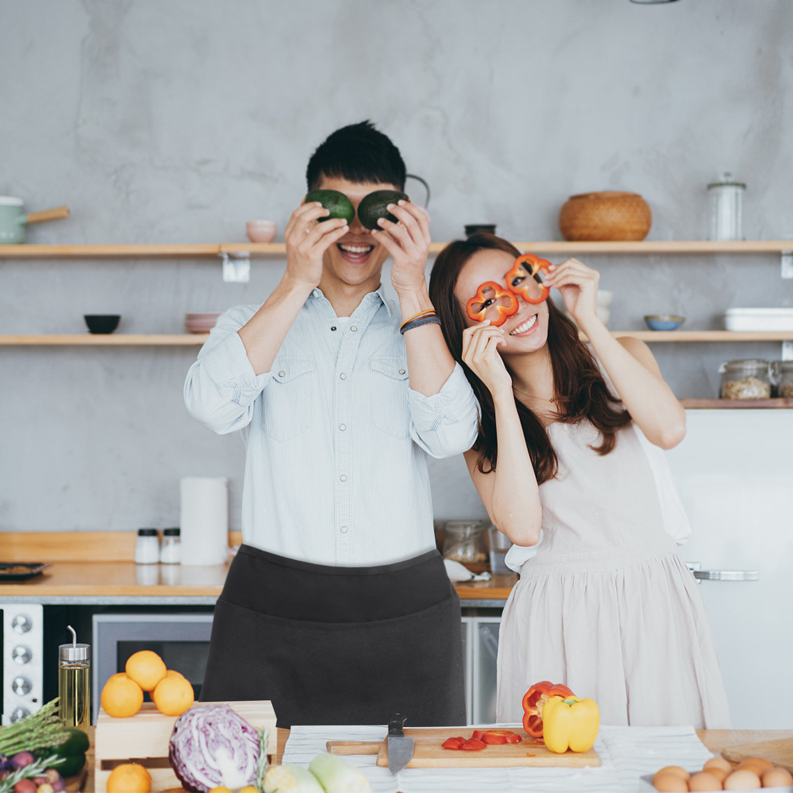 ผ้ากันเปื้อนเชฟแบบใช้ซ้ำได้ ปร - Baking Kitchen Design บทวิจารณ์และราคา