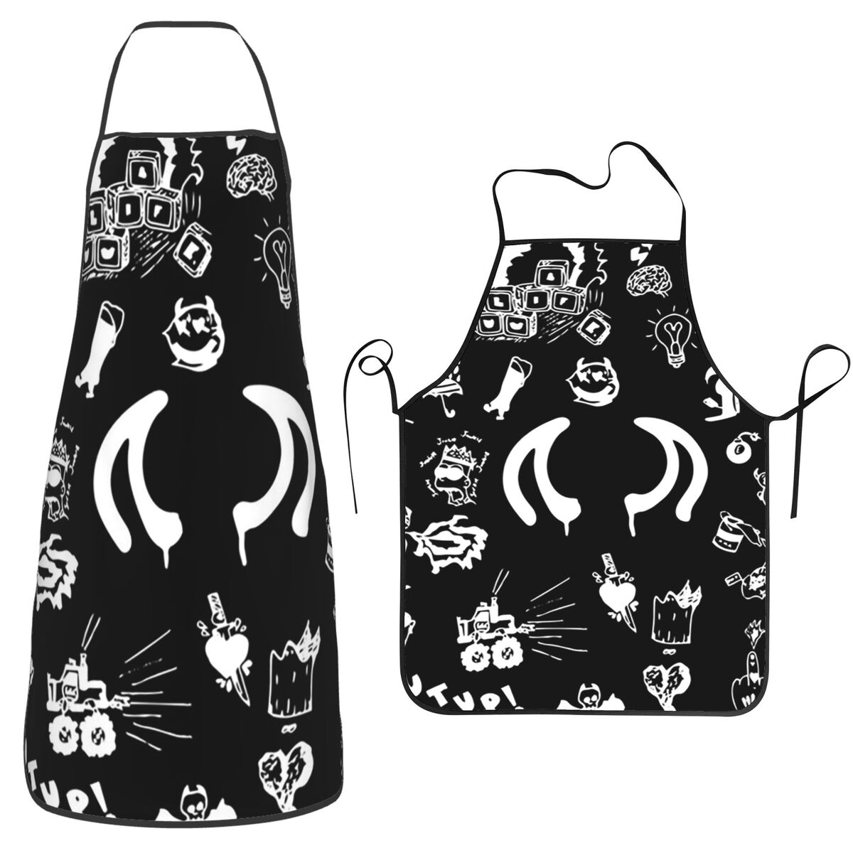 ผ้ากันเปื้อนลายยังบลัดสำหรับสั - Kitchen Baking Drawing บทวิจารณ์และราคา