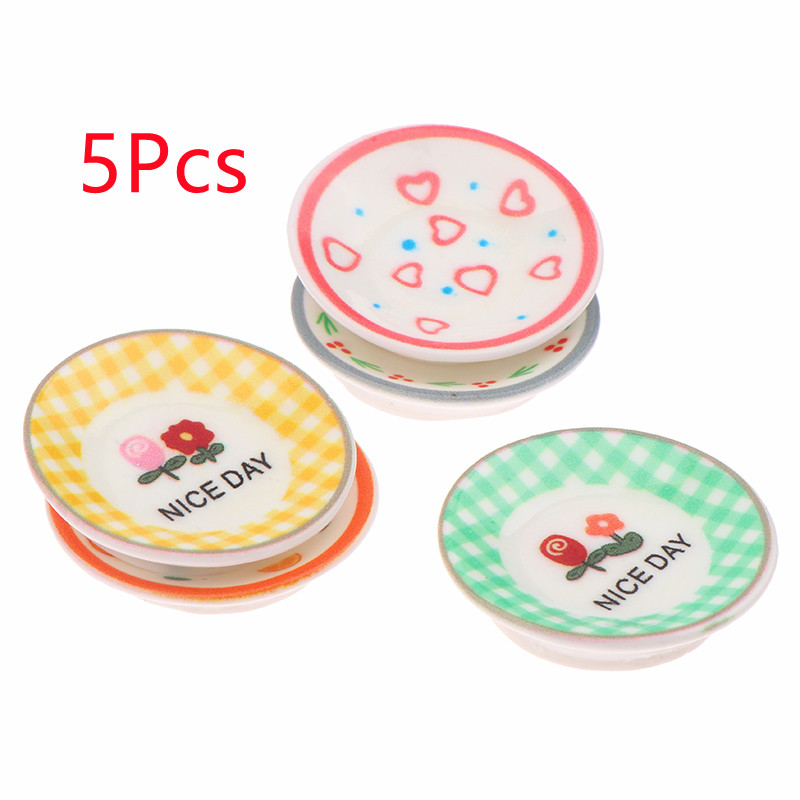 จานจิ๋วสำหรับบ้านตุ๊กตา 5 ชิ้น - Miniature Baking Kitchen บทวิจารณ์และราคา