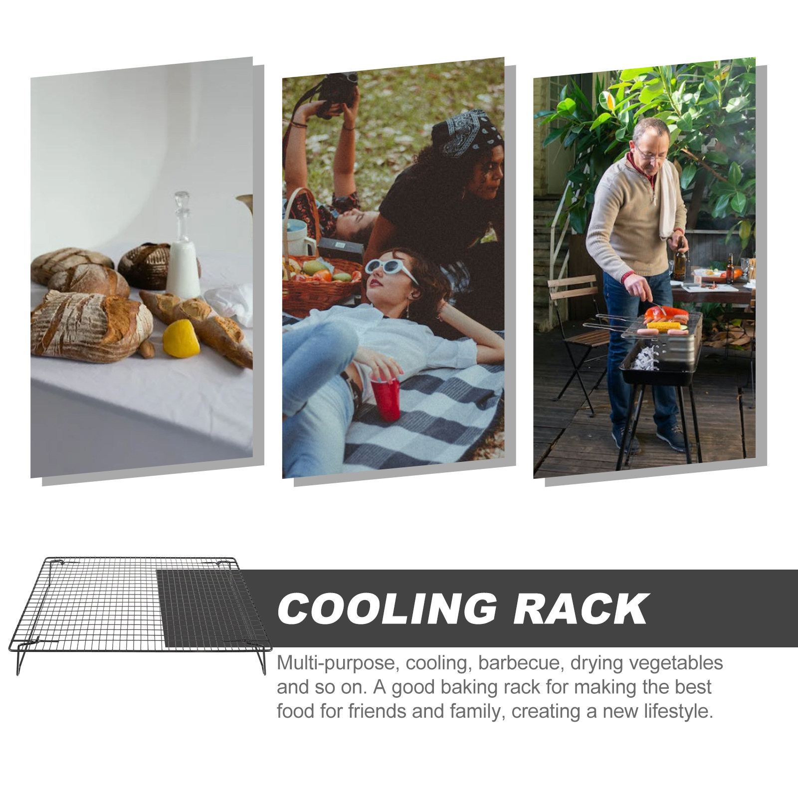 ตะแกรงเหล็กคาร์บอนหนาสำหรับบาร - Cooling Rack Wire บทวิจารณ์และราคา