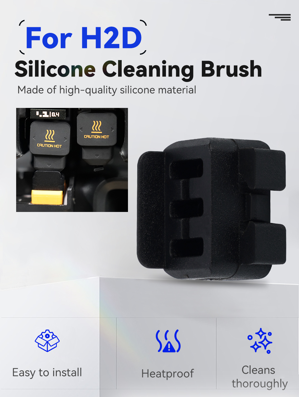 ใหม่หัวฉีดสําหรับ Bambu Lab H2 - Pastry Brush Silicone บทวิจารณ์และราคา