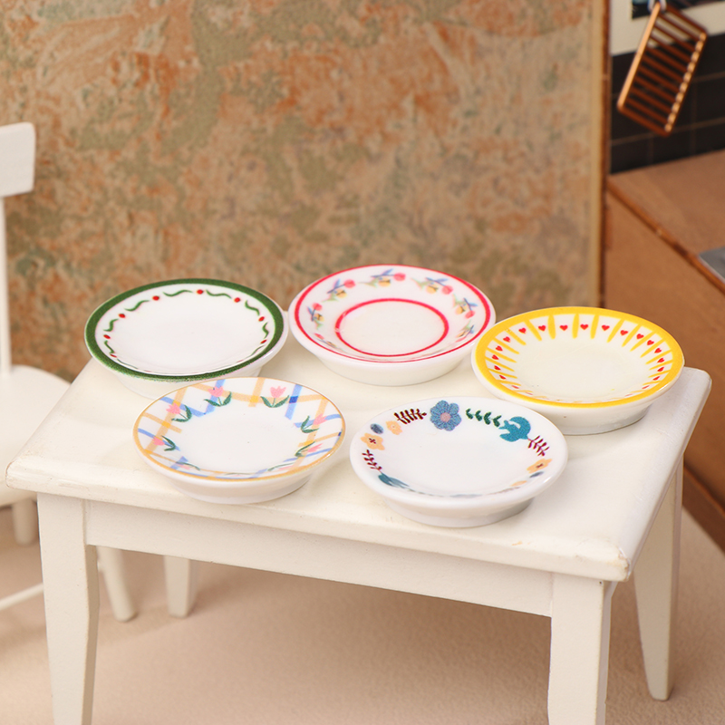 5 ชิ้น 1/12 บ้านตุ๊กตามินิจานจ - Miniature Baking Kitchen บทวิจารณ์และราคา