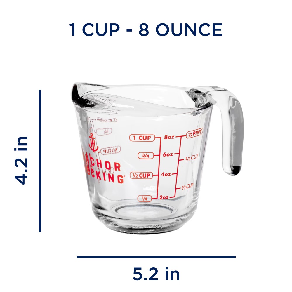 ชุดถ้วยตวงแก้ว 2 ชิ้น พร้อมด้า - Kitchen Baking Cooking บทวิจารณ์และราคา