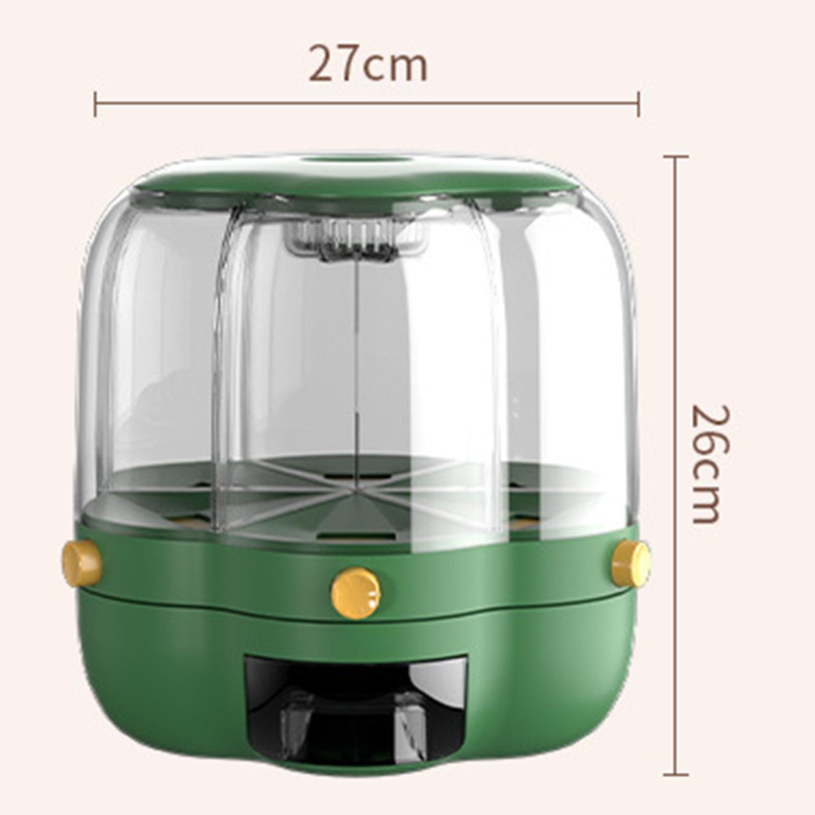 กล่องจัดเก็บธัญพืชแบบหมุนได้ ค - Kitchen Baking Pantry บทวิจารณ์และราคา