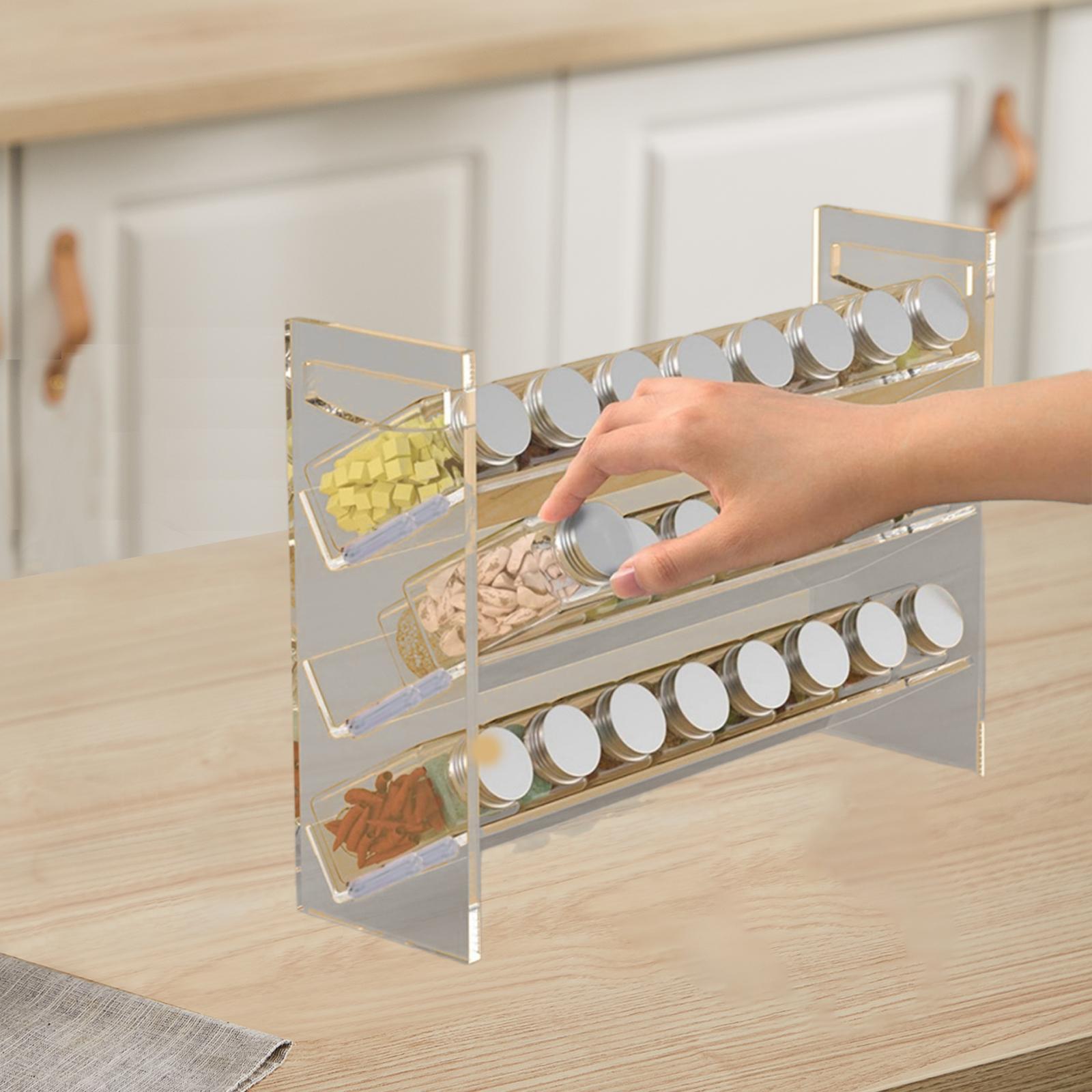 ชั้นวางเครื่องเทศอะคริลิคน้ําห - Kitchen Baking Pantry บทวิจารณ์และราคา