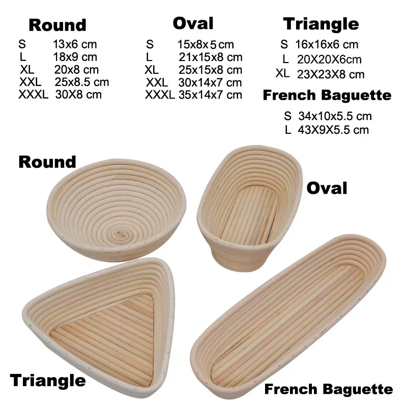 ตะกร้าพิสูจน์อักษรขนมปังหวาย ต - Proofing Basket Banneton บทวิจารณ์และราคา