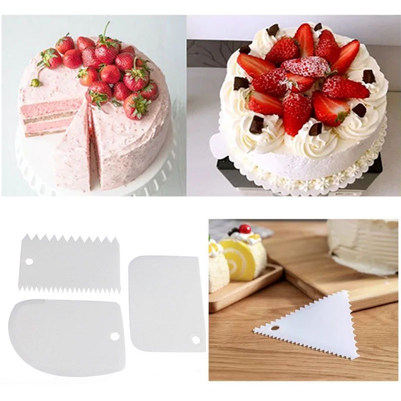 เค้กพลาสติก Scraper ชุดเบเกอรี - Fondant Smoother Set บทวิจารณ์และราคา