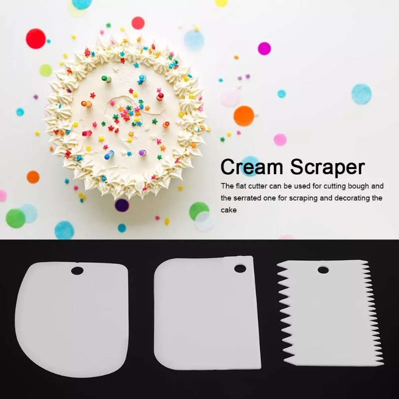 เค้กพลาสติก Scraper ชุดเบเกอรี - Fondant Smoother Set บทวิจารณ์และราคา