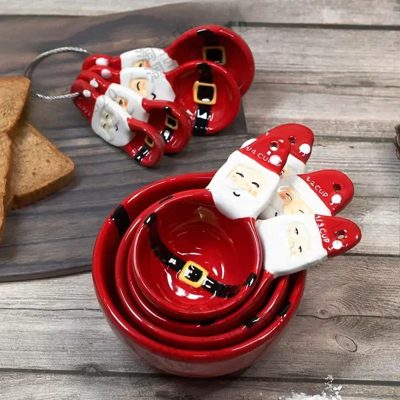 4 ชิ้นคริสต์มาสช้อนวัดชุด 3D ม - Kitchen Baking Gifts บทวิจารณ์และราคา