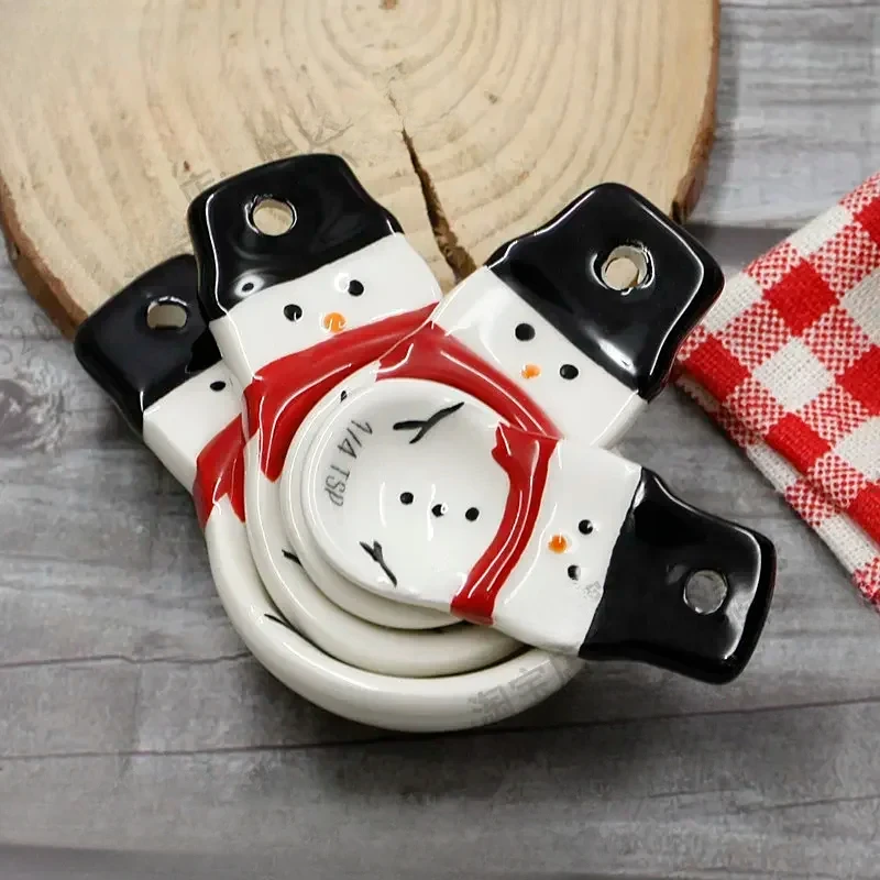 4 ชิ้นคริสต์มาสช้อนวัดชุด 3D ม - Kitchen Baking Gifts บทวิจารณ์และราคา