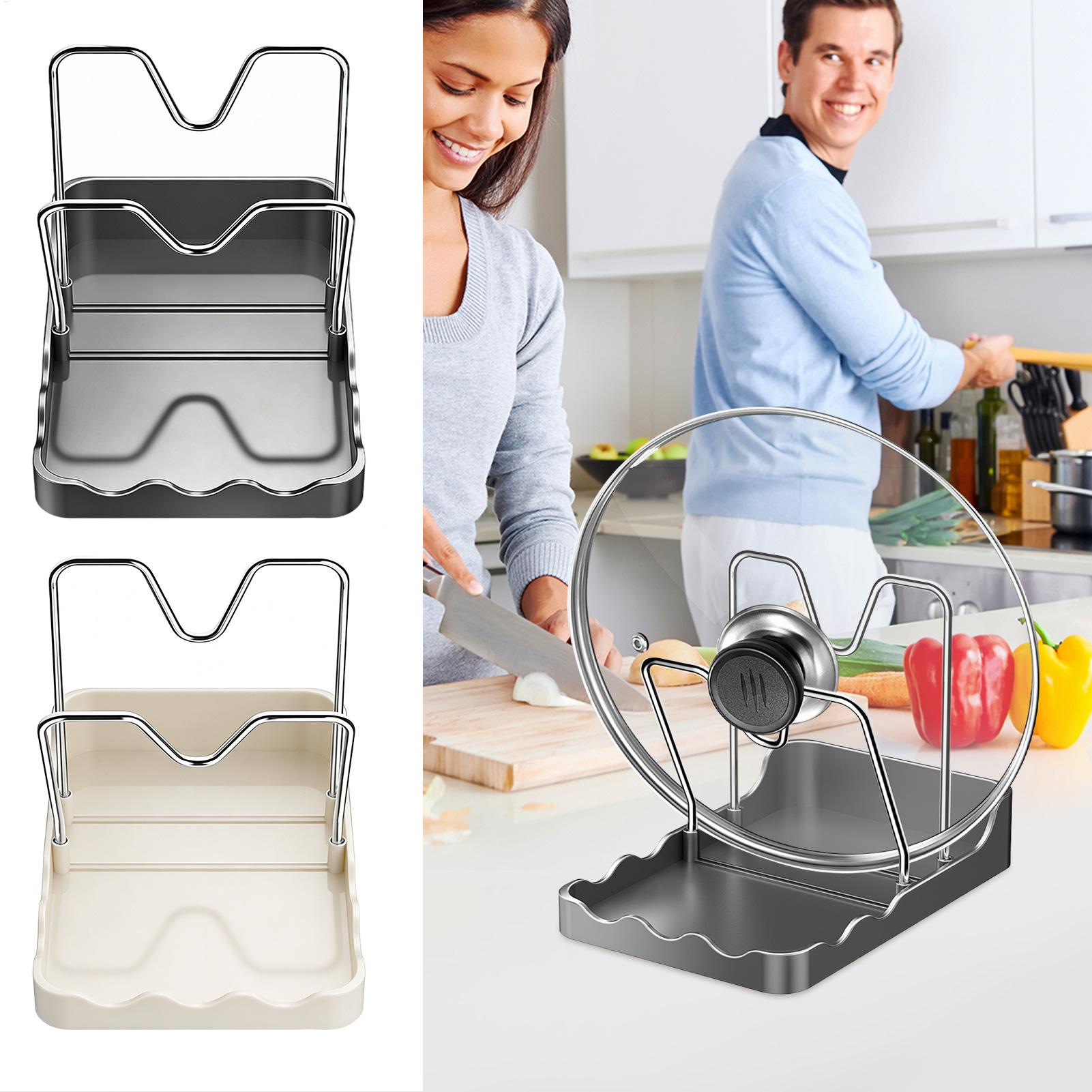 ที่เก็บฝาหม้อแบบตั้งพร้อมถาดรอ - Kitchen Baking Pantry บทวิจารณ์และราคา