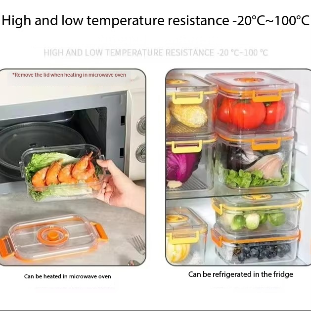 สูญญากาศสดกล่องตู้เย็นกระป๋องป - Kitchen Baking Tins บทวิจารณ์และราคา