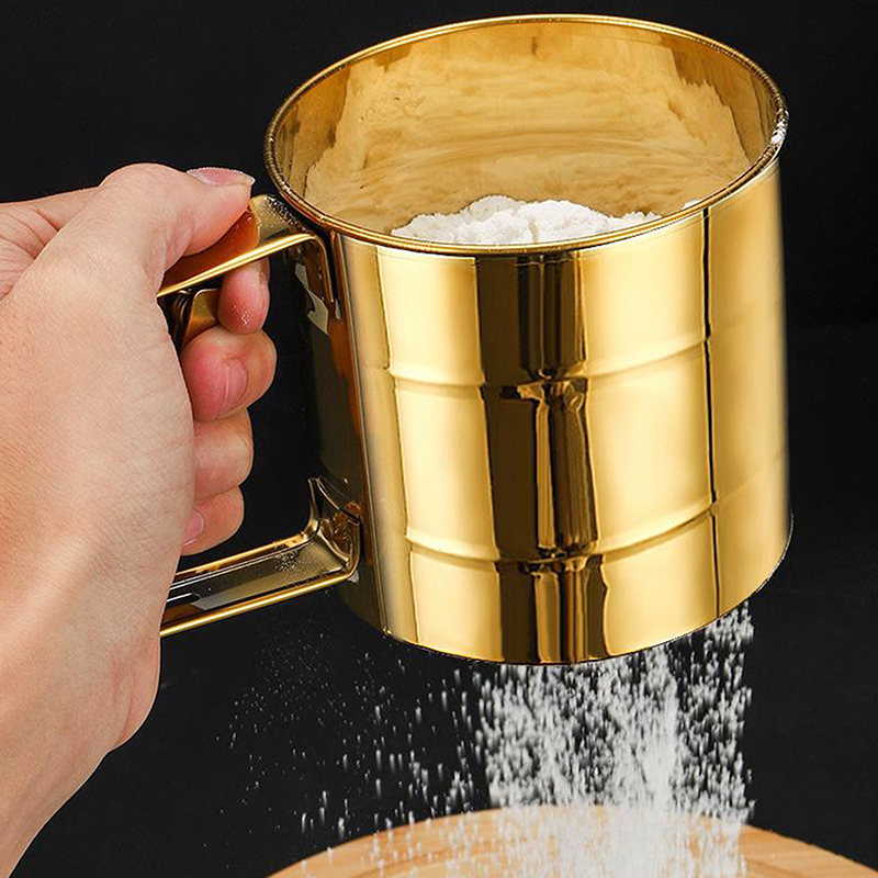 กึ่งอัตโนมัติตาข่ายตะแกรงแป้ง  - Kitchen Baking Scale บทวิจารณ์และราคา