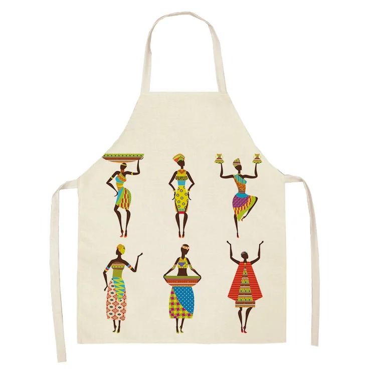 ผ้ากันเปื้อนผ้าฝ้ายลินินพิมพ์ล - Kitchen Baking Drawing บทวิจารณ์และราคา