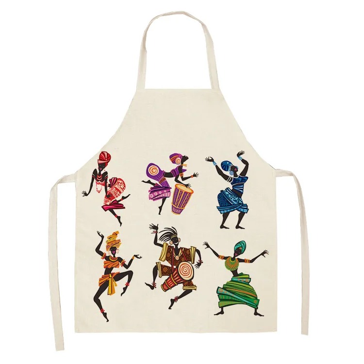 ผ้ากันเปื้อนผ้าฝ้ายลินินพิมพ์ล - Kitchen Baking Drawing บทวิจารณ์และราคา