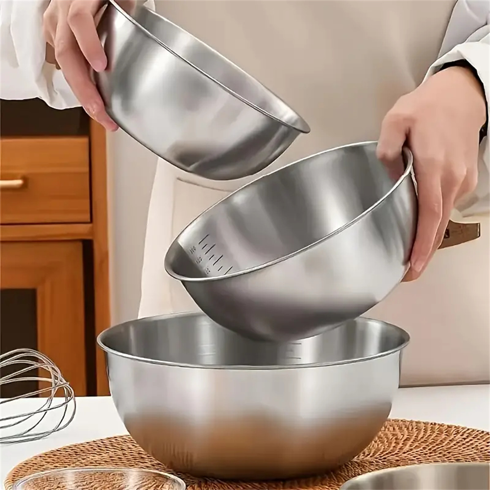 ชุดชามสแตนเลส 1-3 ใบ พร้อมสเกล - Kitchen Baking Scale บทวิจารณ์และราคา