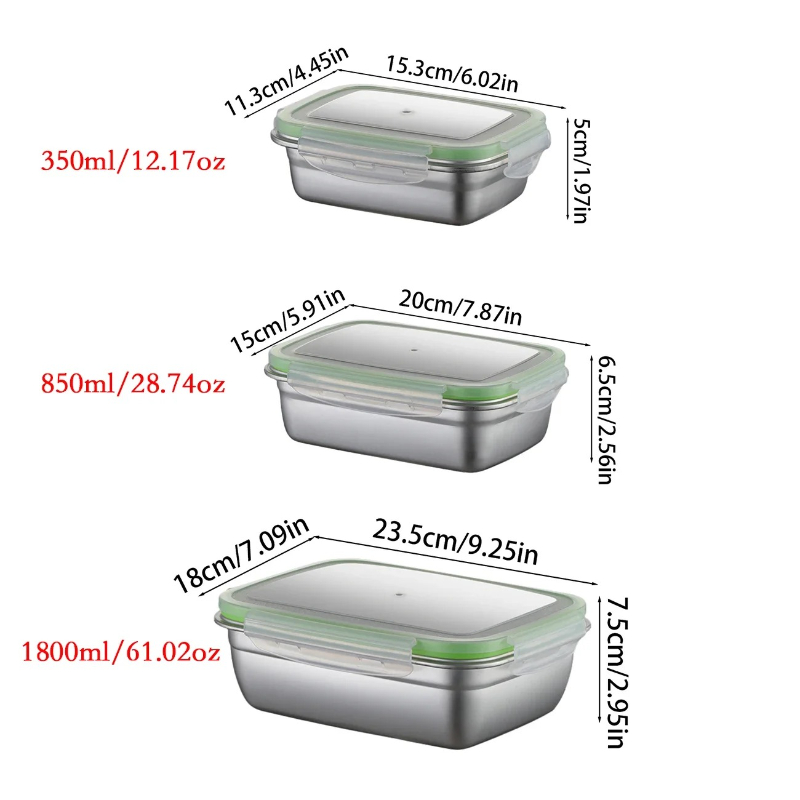 ชุดกล่องอาหารกลางวันสแตนเลส 30 - Kitchen Baking Tins บทวิจารณ์และราคา