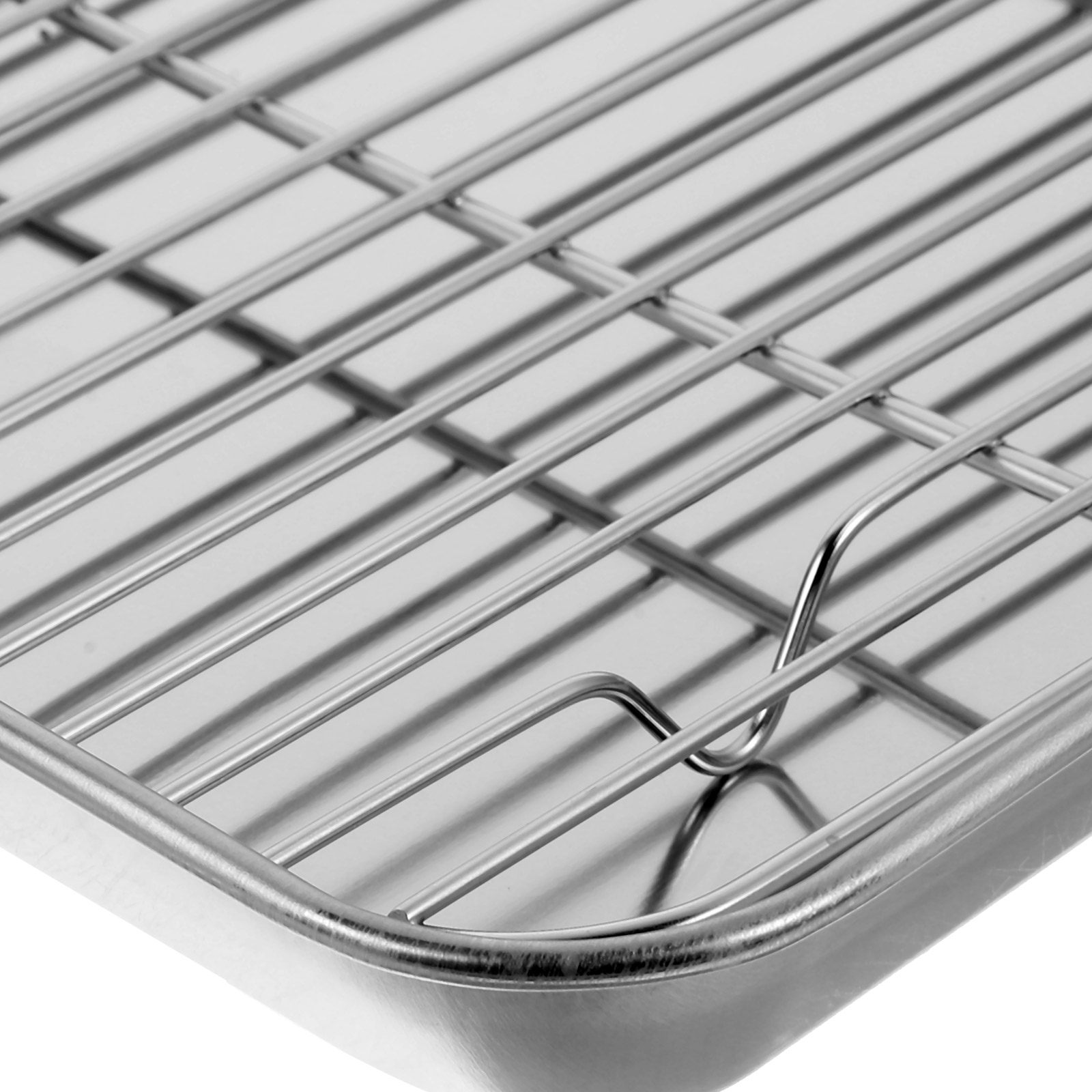 ชุดถาดอบสแตนเลส 2 ชิ้น พร้อมตะ - Cooling Rack Wire บทวิจารณ์และราคา