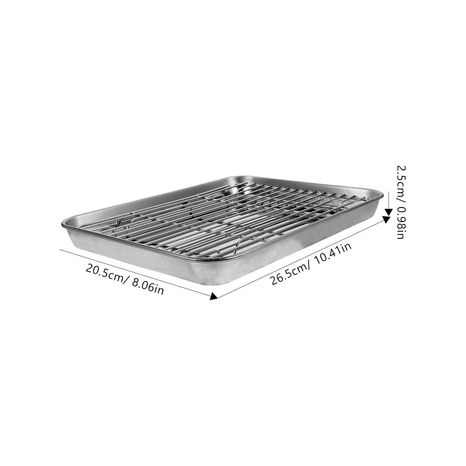 ชุดถาดอบสแตนเลส 2 ชิ้น พร้อมตะ - Cooling Rack Wire บทวิจารณ์และราคา