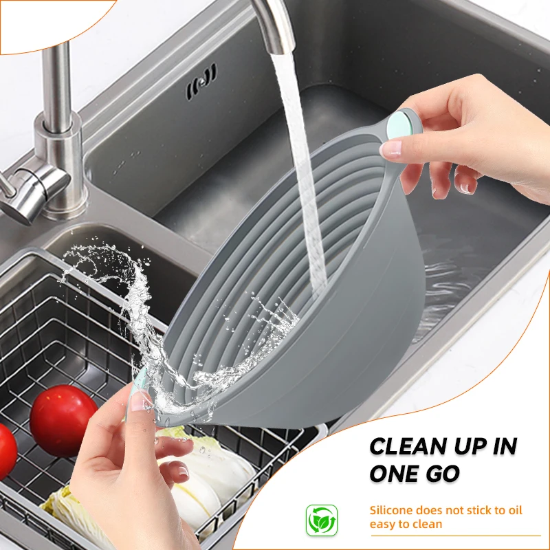 ตะกร้าซิลิโคนพับได้ 1 ชิ้น สำห - Proofing Basket Banneton บทวิจารณ์และราคา