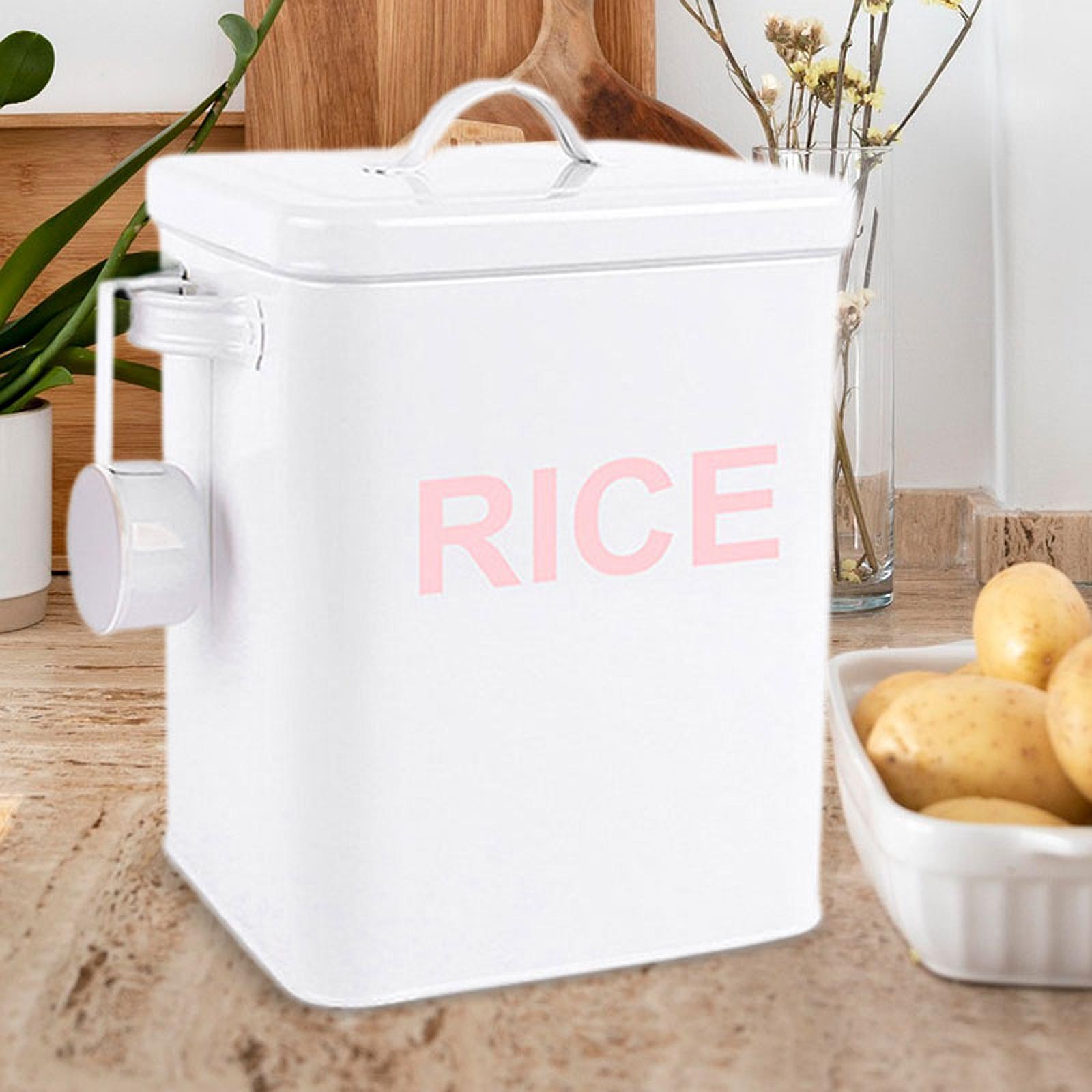 กล่องเก็บข้าวโลหะแบบมีฝาปิดพร้ - Kitchen Baking Pantry บทวิจารณ์และราคา