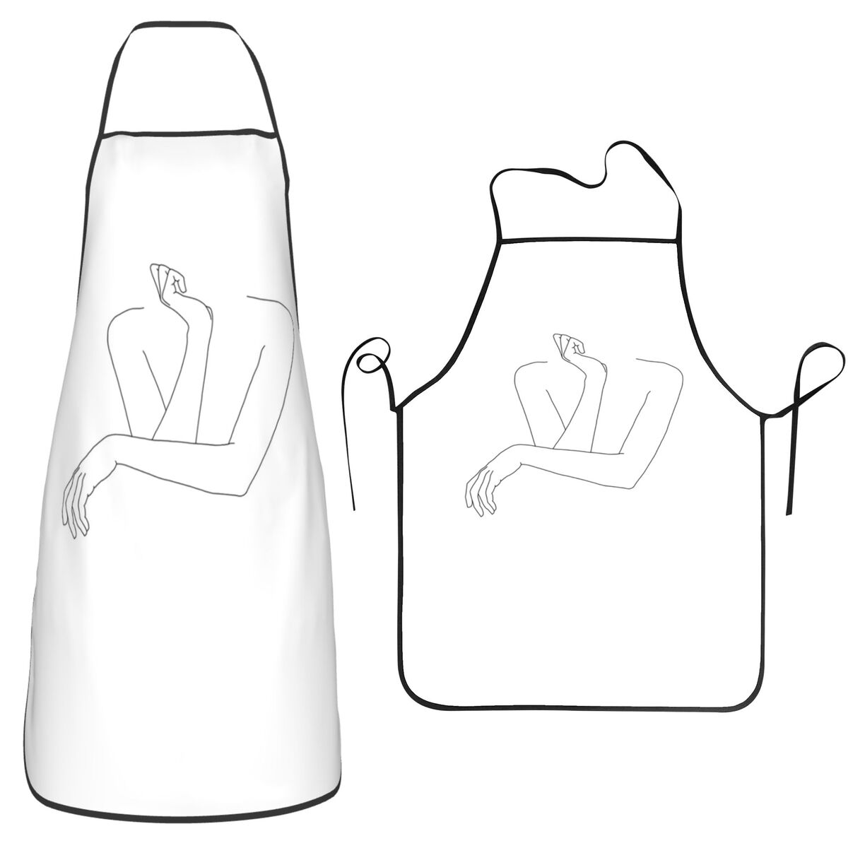 ผ้ากันเปื้อนลายเส้นวาดด้วยมือ  - Kitchen Baking Drawing บทวิจารณ์และราคา