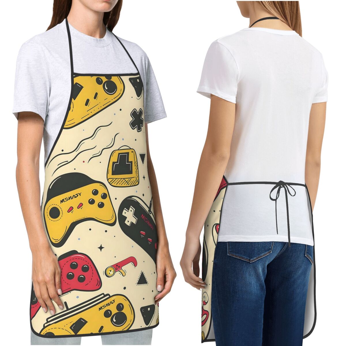 ผ้ากันเปื้อนลายเกมเมอร์ วินเทจ - Kitchen Baking Game บทวิจารณ์และราคา