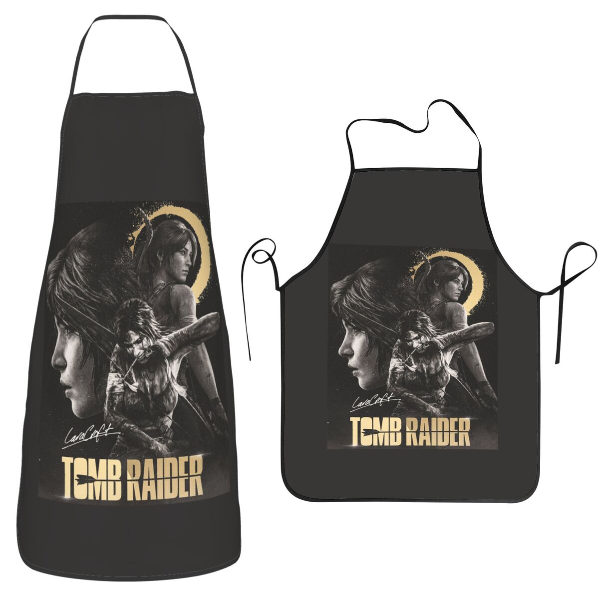 ผ้ากันเปื้อนลาย Lara Croft จาก - Kitchen Baking Game บทวิจารณ์และราคา
