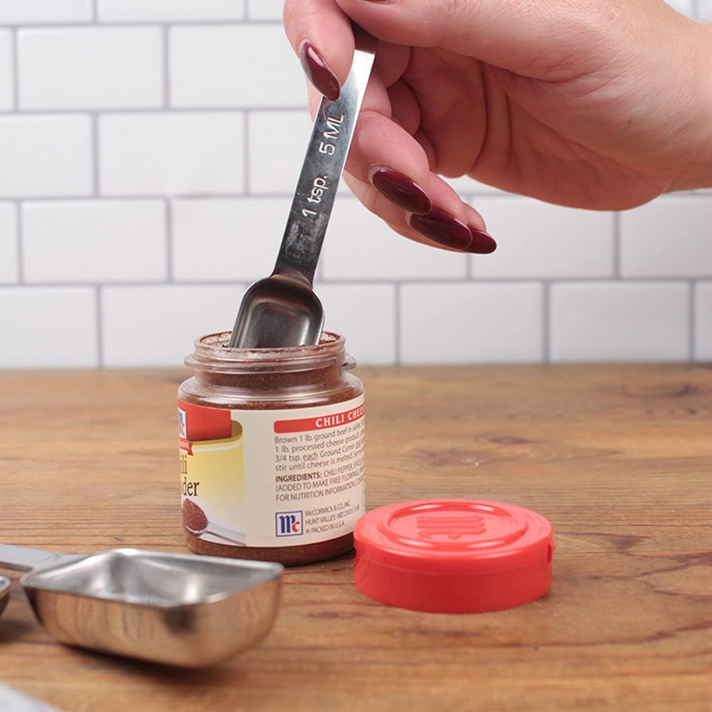 ช้อนตวงสแตนเลสสตีล6ชิ้นพร้อมสเ - Kitchen Baking Scale บทวิจารณ์และราคา