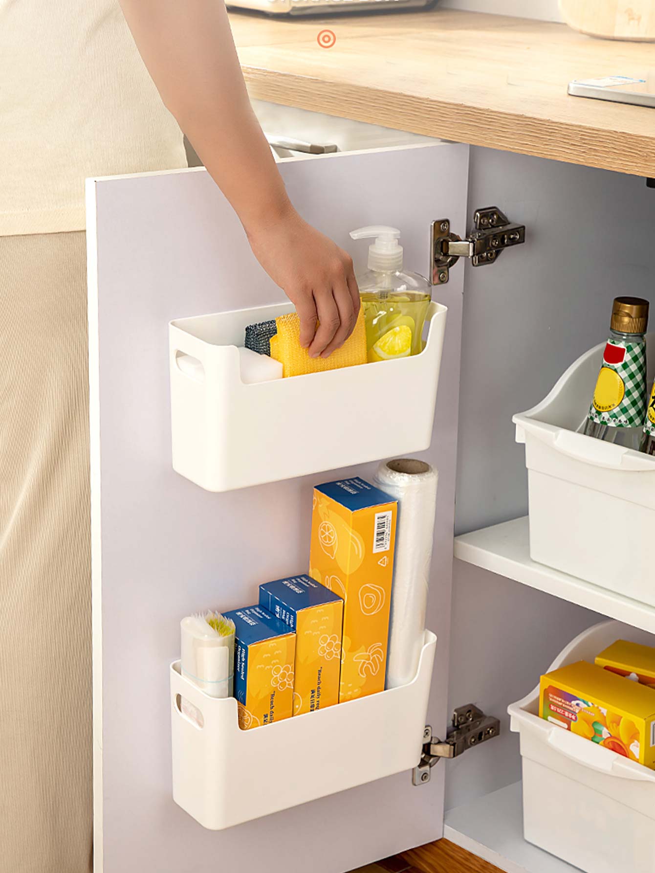 กล่องเก็บของติดผนังแบบไม่ต้องเ - Kitchen Baking Tins บทวิจารณ์และราคา