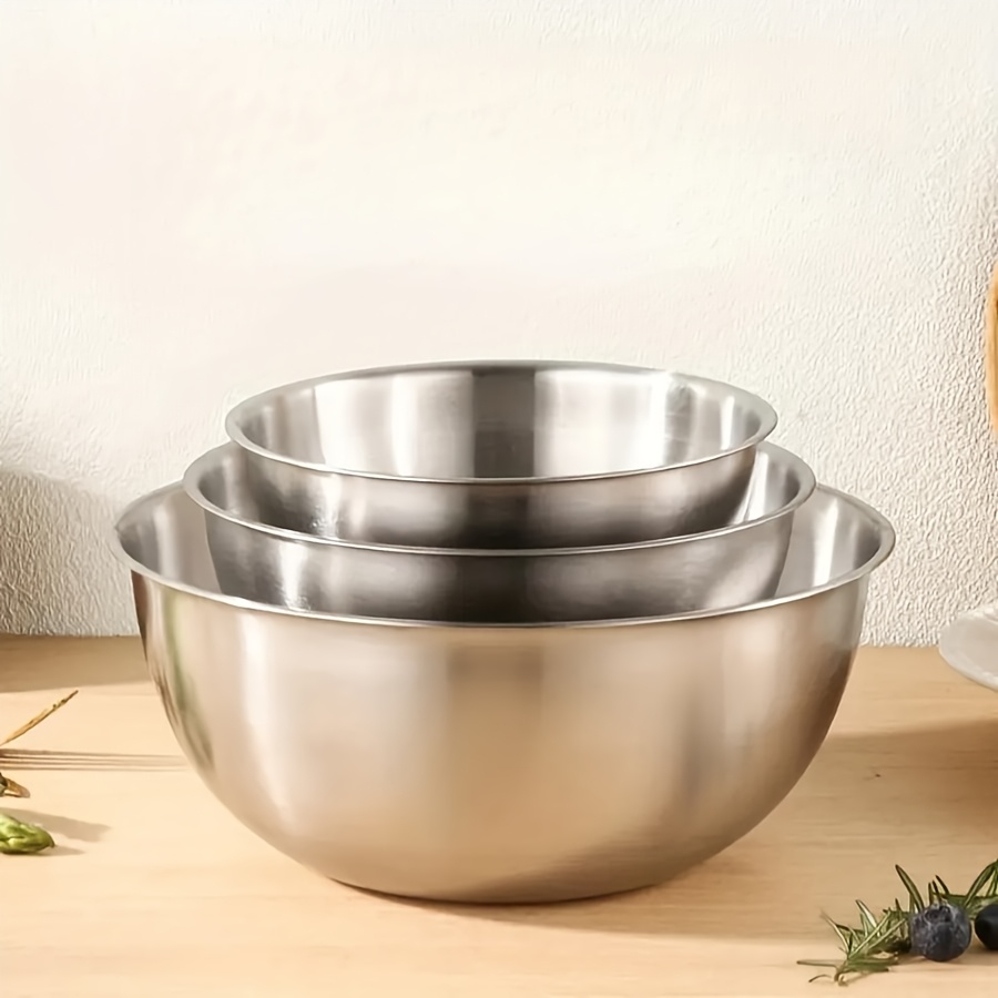 ชุดชามสลัดสแตนเลส 3 ชิ้น ชามผส - Kitchen Baking Cooking บทวิจารณ์และราคา