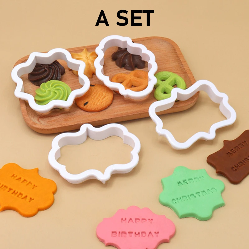 ชุดตัวตัดคุกกี้แบบวินเทจ 4 ชิ้ - Kitchen Baking Tools Names บทวิจารณ์และราคา