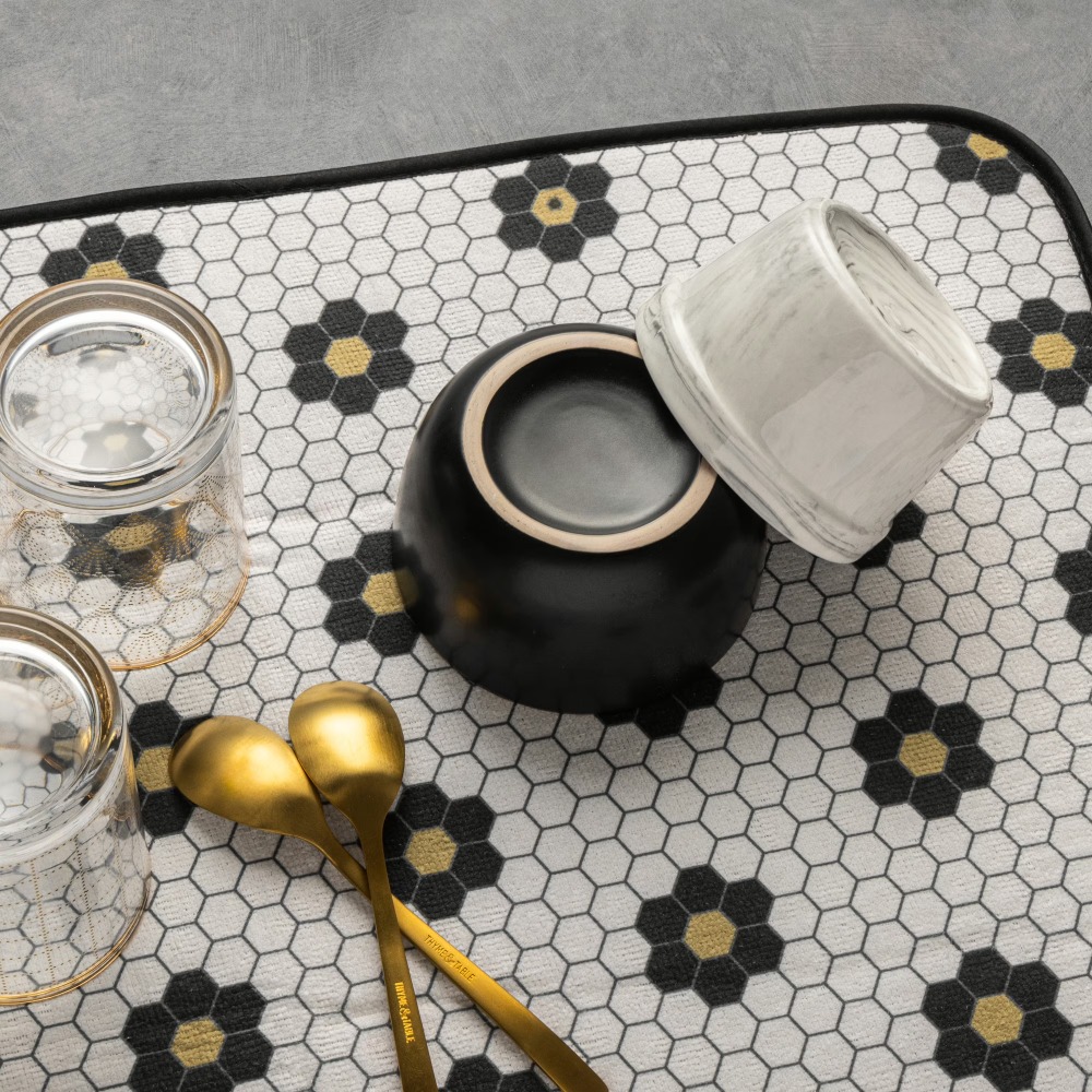แผ่นรองจานครัวแบบดูดซับน้ำ ดีไ - Baking Kitchen Design บทวิจารณ์และราคา