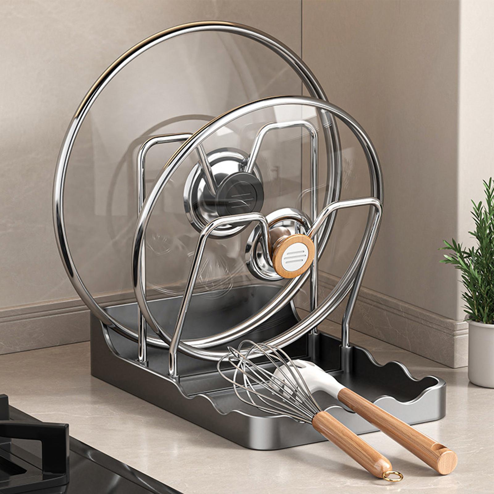 ที่วางฝาหม้อแบบตั้งพร้อมถาดรอง - Kitchen Baking Pantry บทวิจารณ์และราคา