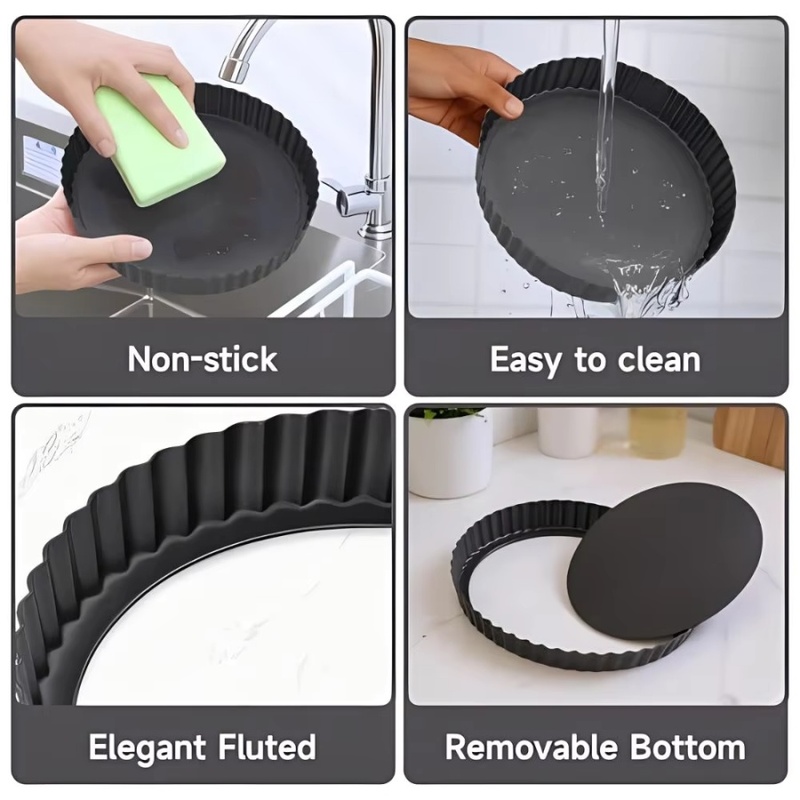 ถาดอบเค้กแบบถอดก้นได้ 1 ชิ้น ข - Kitchen Baking Items บทวิจารณ์และราคา